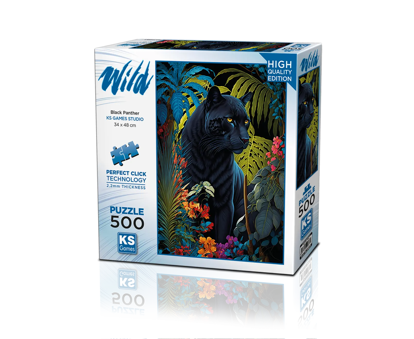 Black Panther With A Tropical