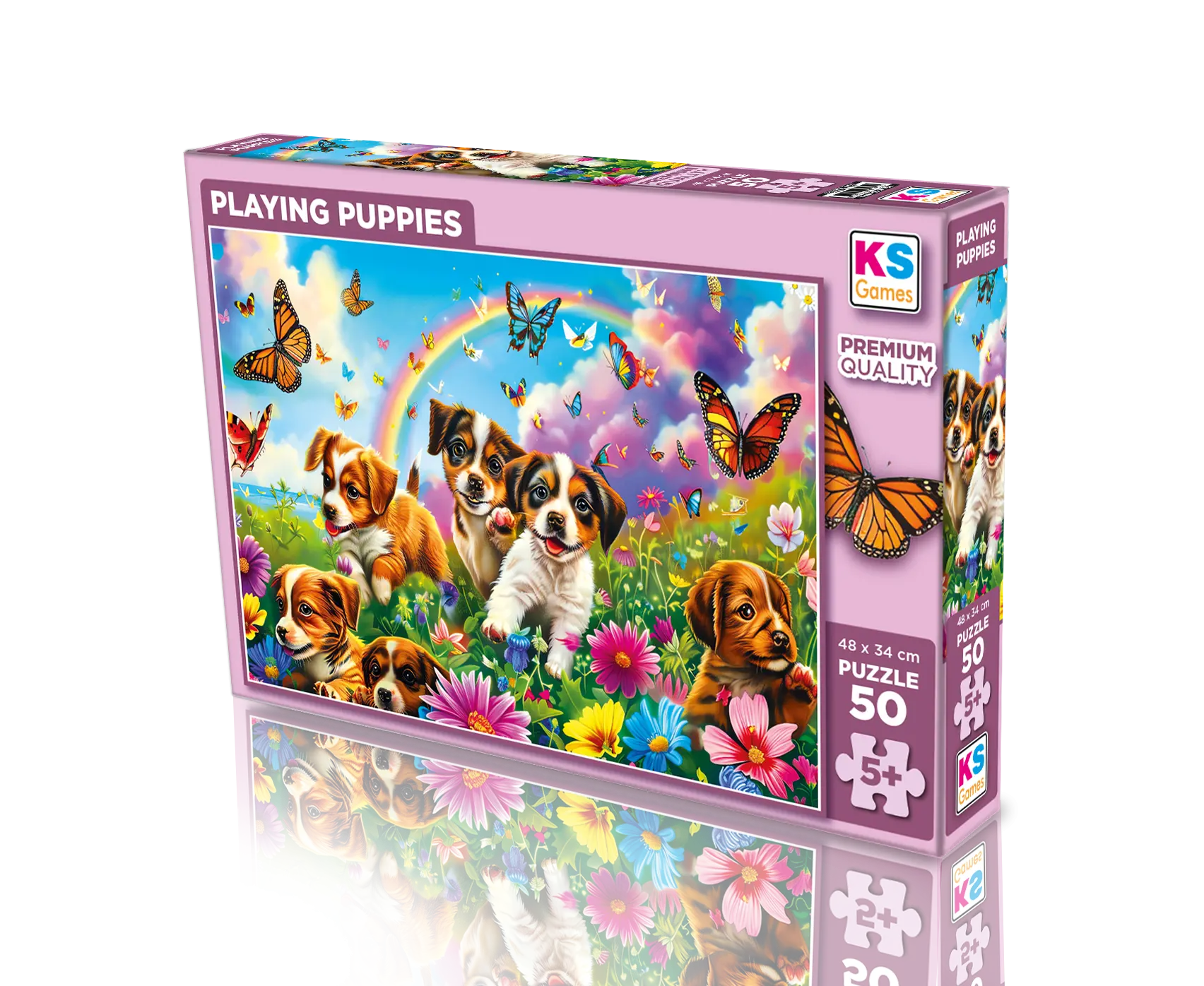 Playing Puppies 50 Parça