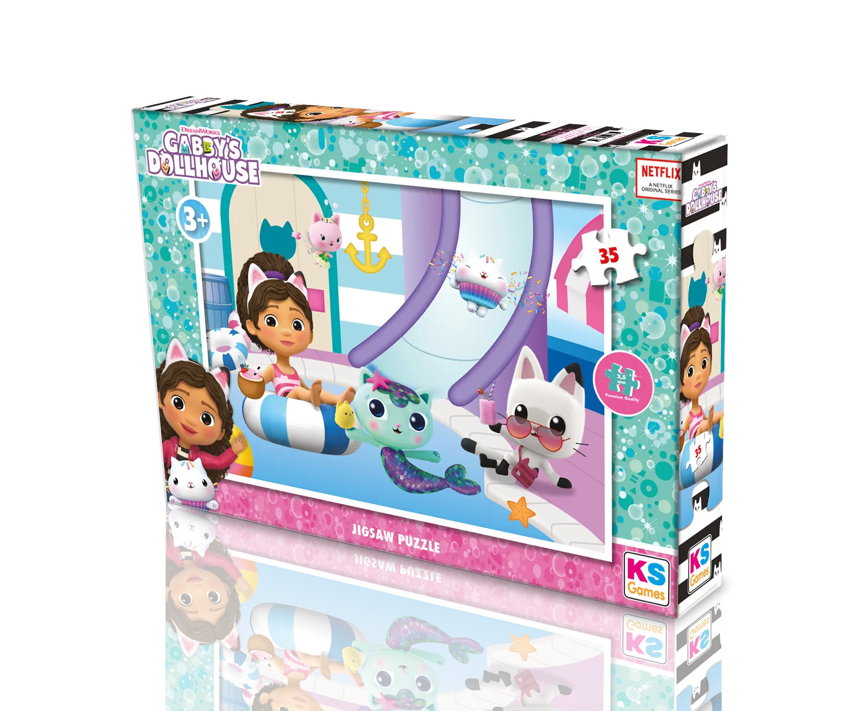Gabby Dollhouse 35 Parça Puzzle