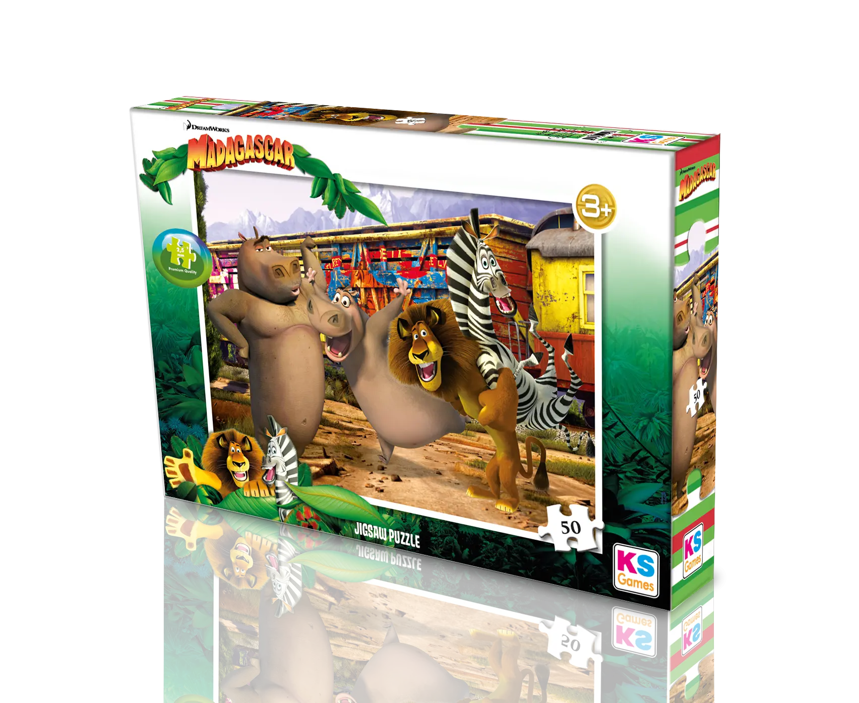 Madagascar 50 Parça Puzzle