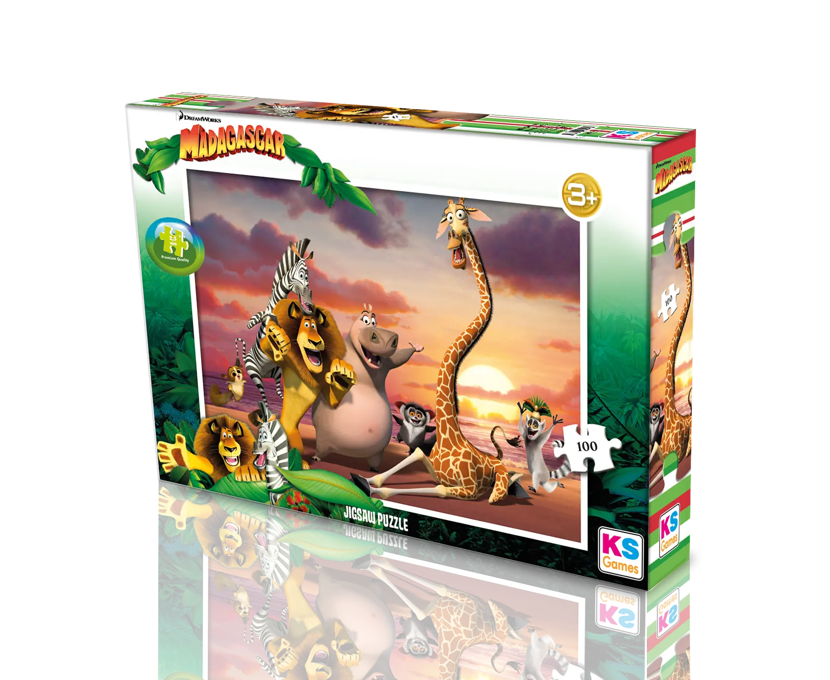 Madagascar 100 Parça Puzzle