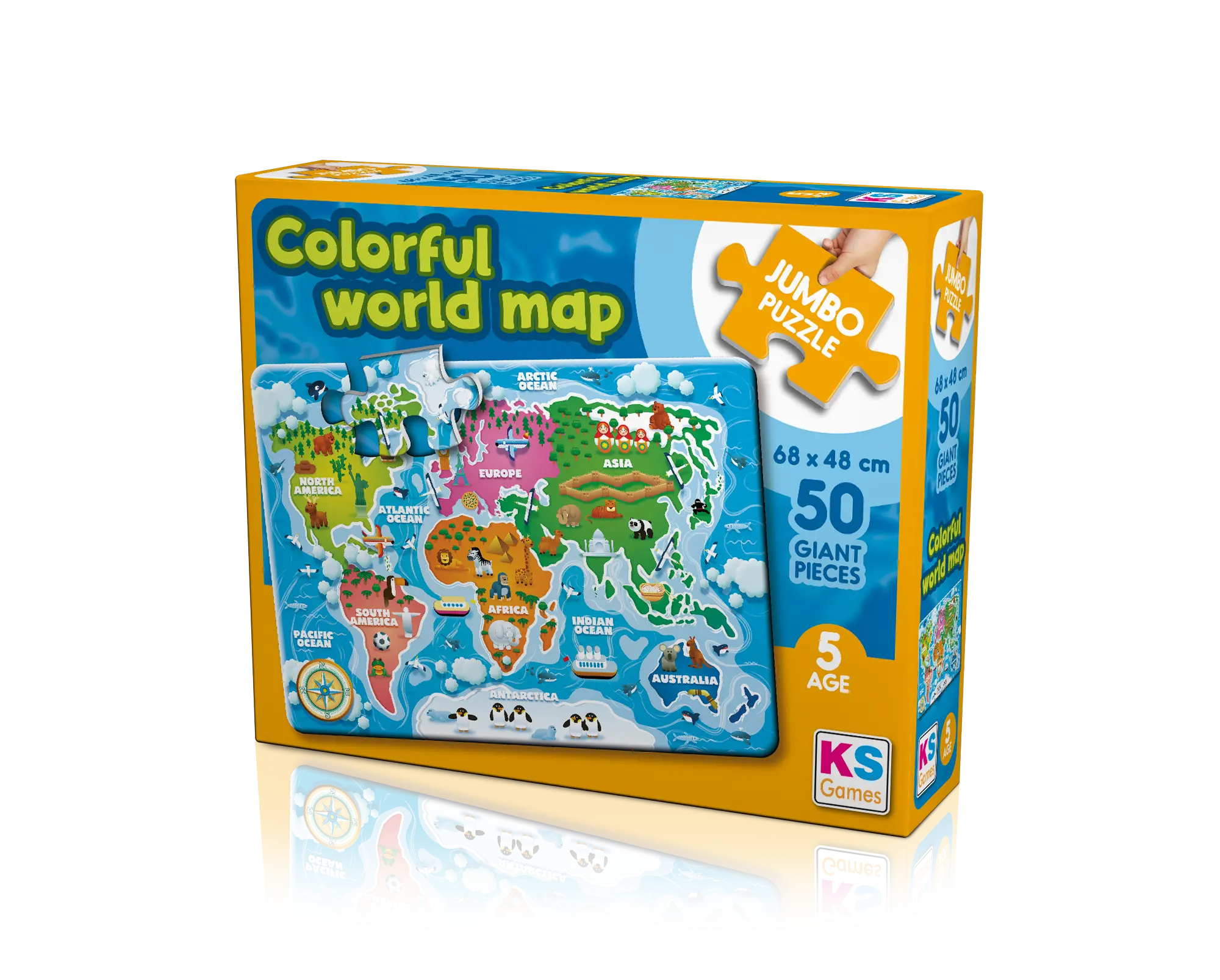 Colorful World Map 50