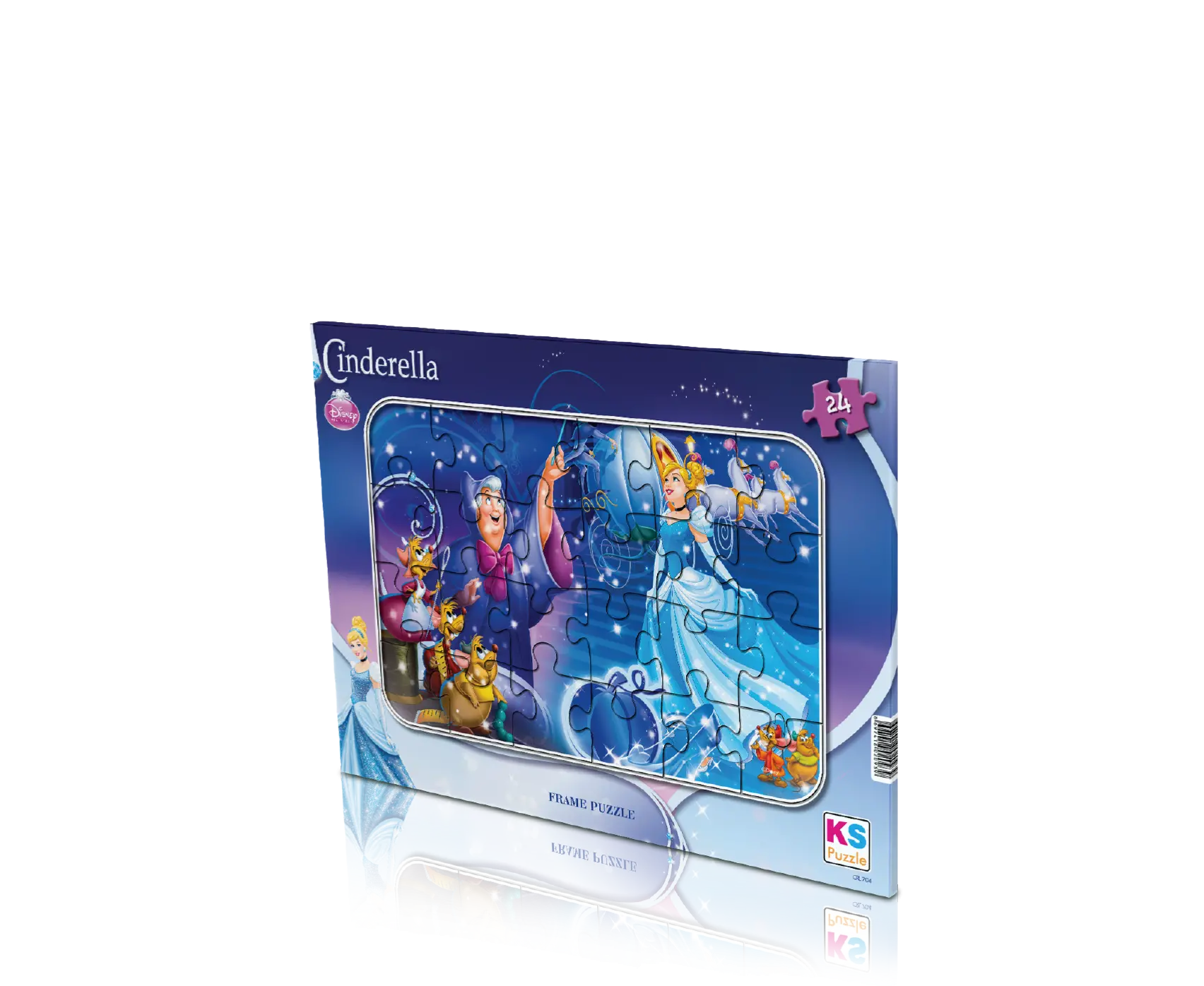 Cinderella Frame Puzzle 24 Parça