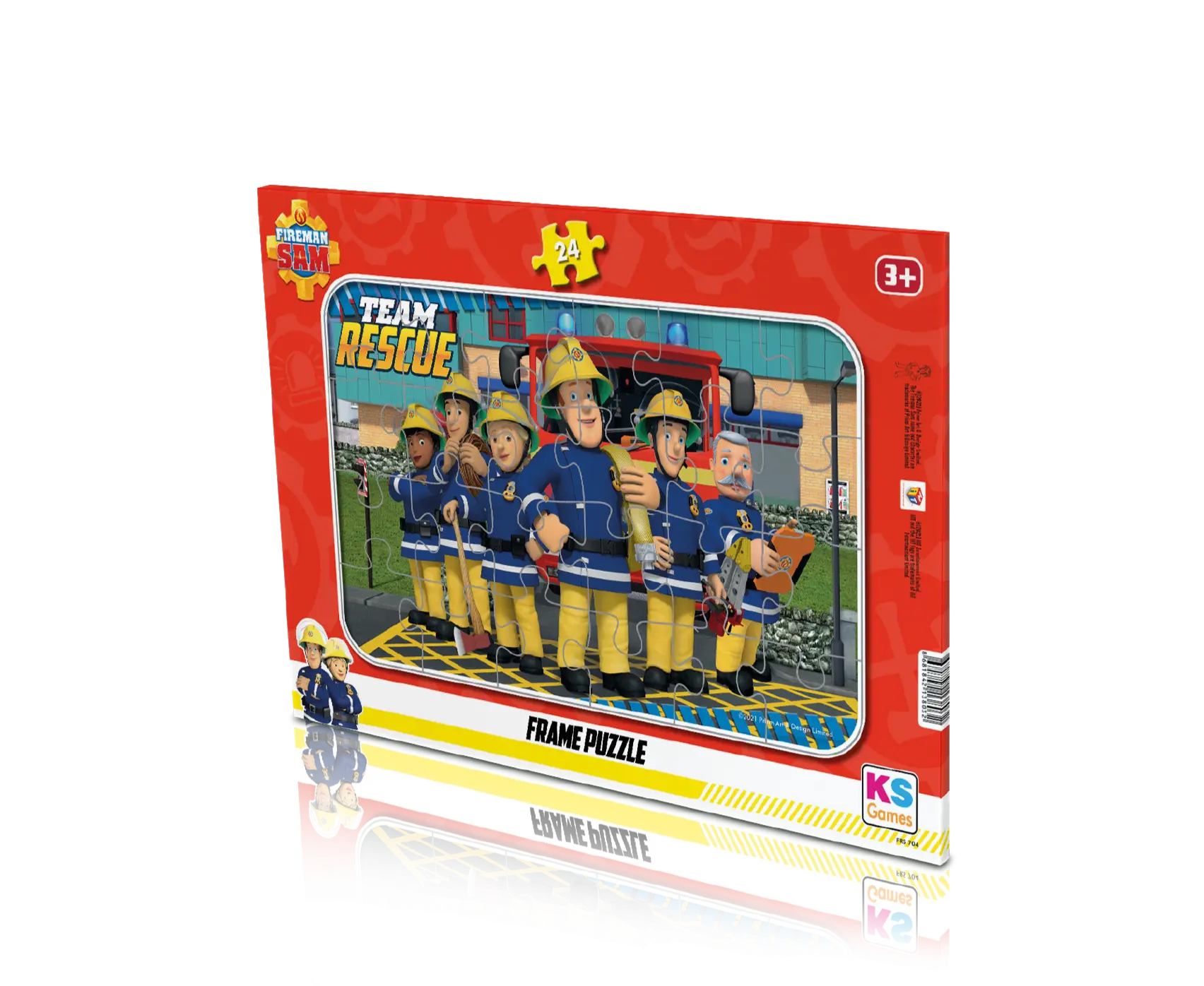 Fireman Sam Frame Puzzle 24 Parça