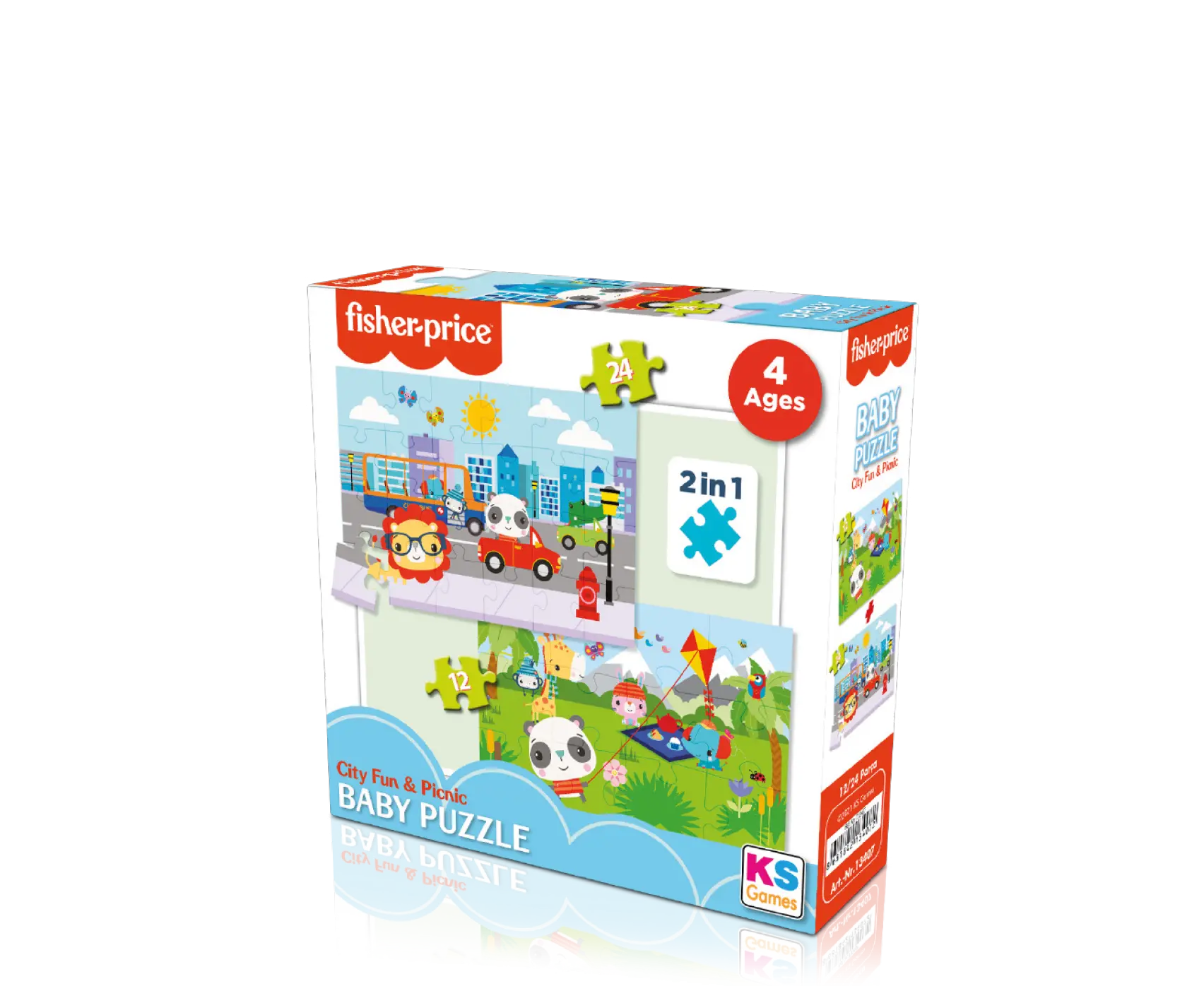 Baby Puzzle City Fun & Picnic 2in1 - 12/24