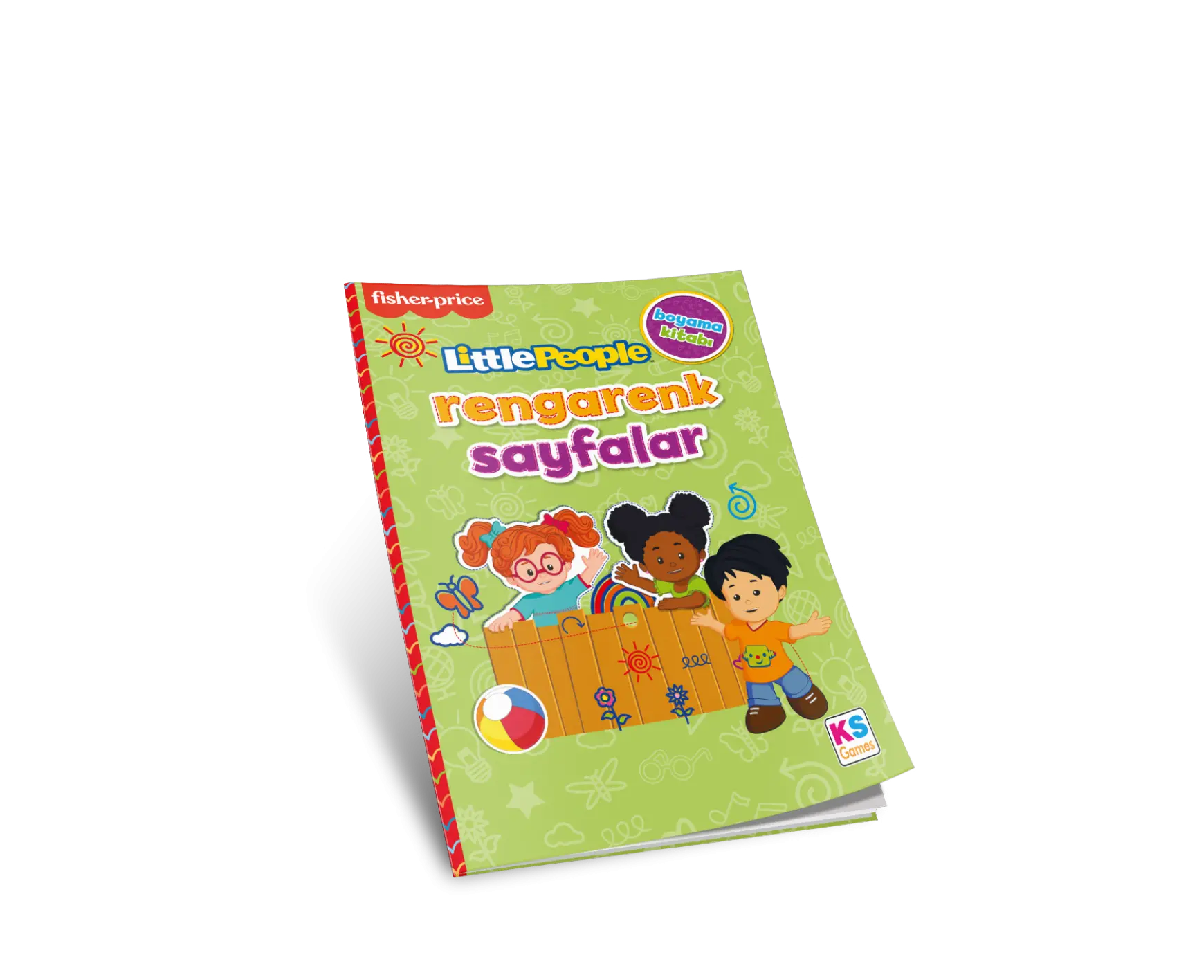 Lıttle People Colorıng Book Rengarenk Sayfalar Yeşil
