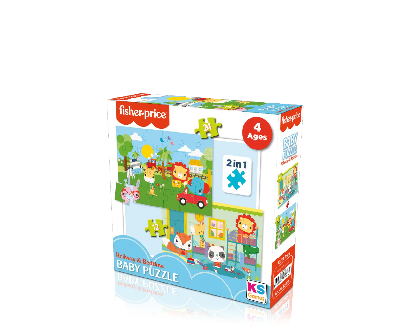 Baby Puzzle Railway & Bedtime 2in1 12/24