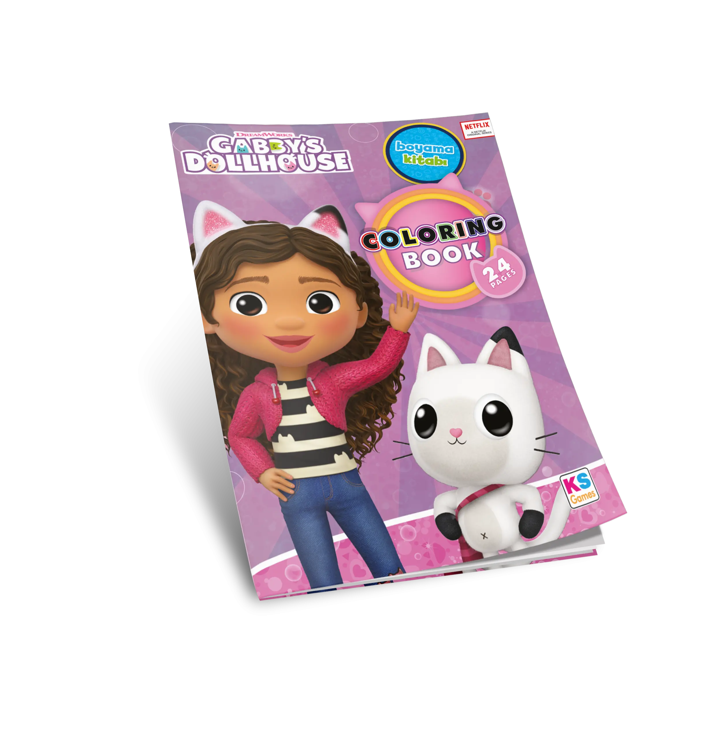 Gabby Dollhouse Boyama Kitabı