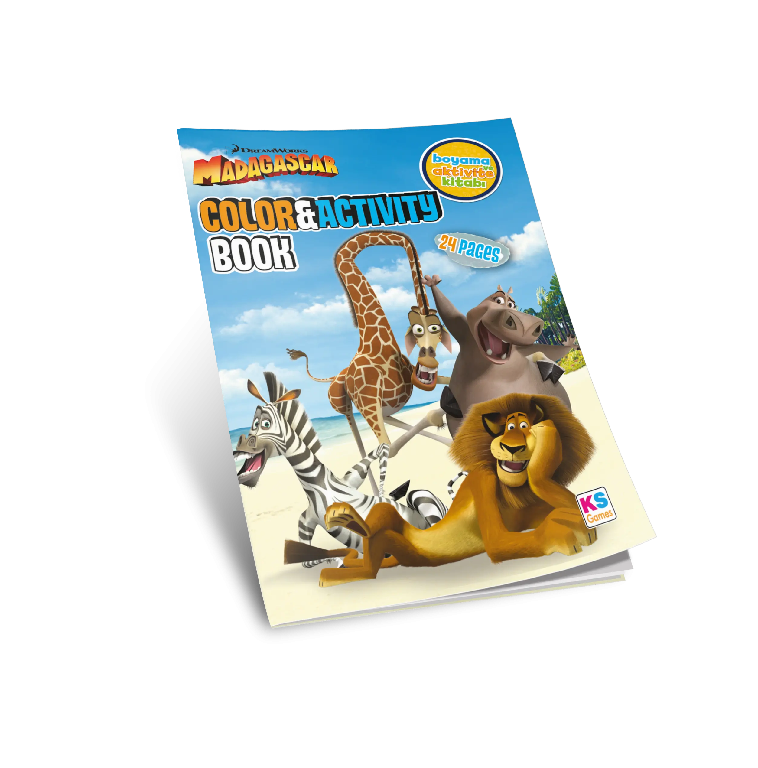 Madagascar Aktiviteli Boyama Kitabı