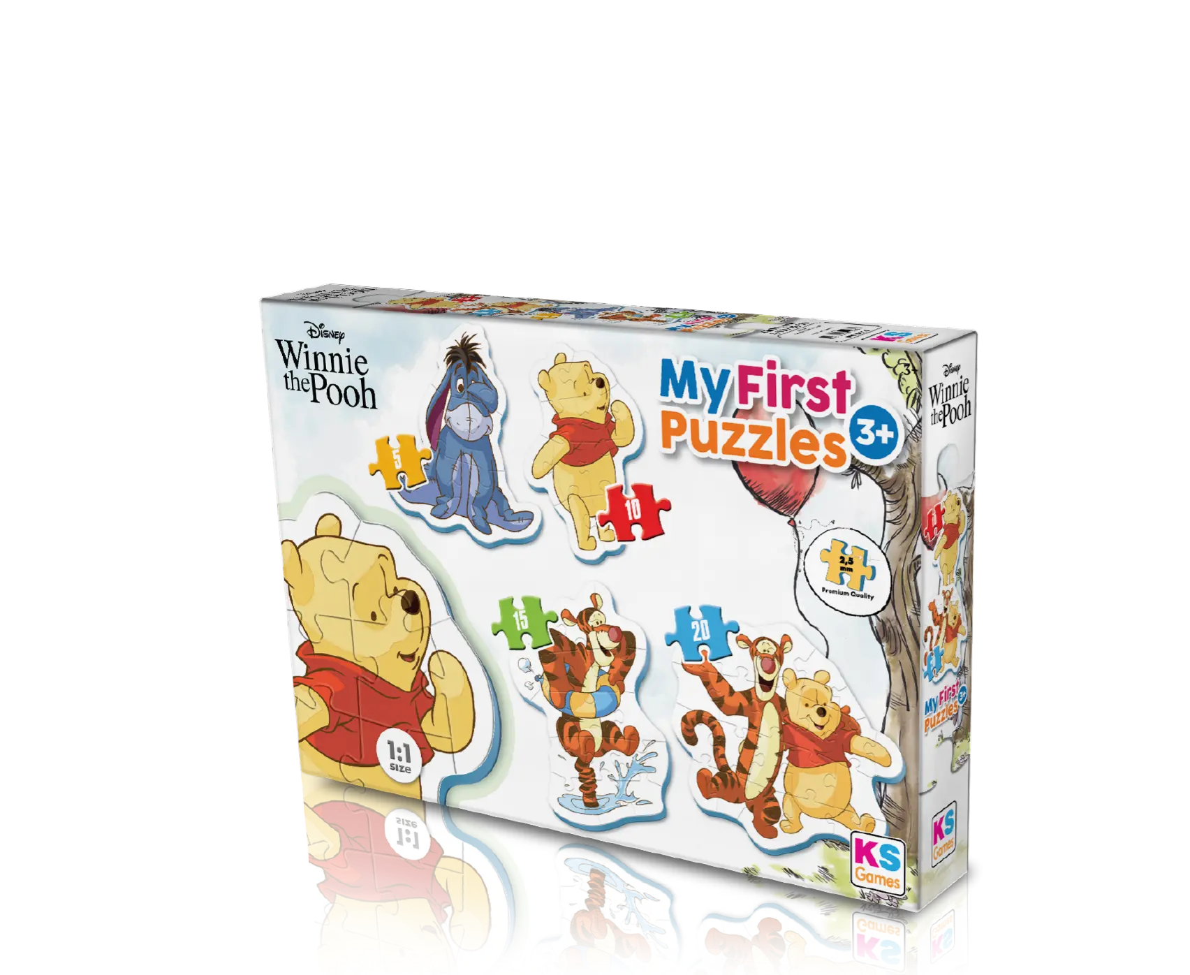 MyFirst CutOut Puzzles 4in1 Winnie The Pooh